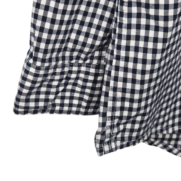 Tommy Hilfiger Men Classic Fit Stretch Navy Blue Plaid Button Down Shirt Size XL - Picture 3 of 10